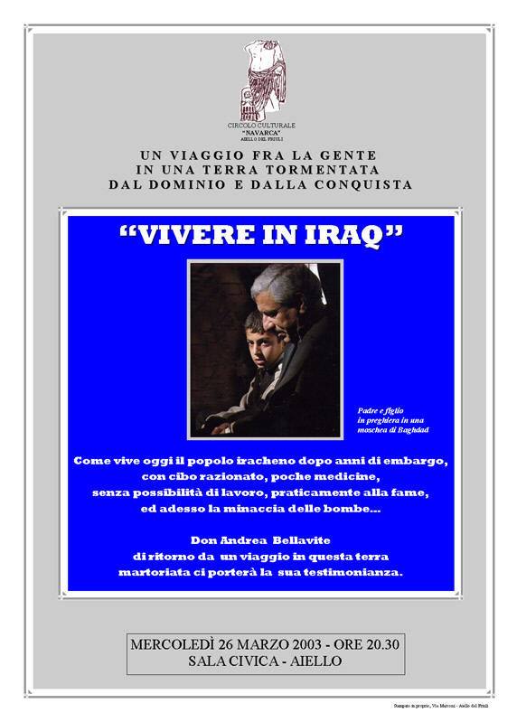 Iniziativa del 26 marzo 2003: Vivere in Iraq