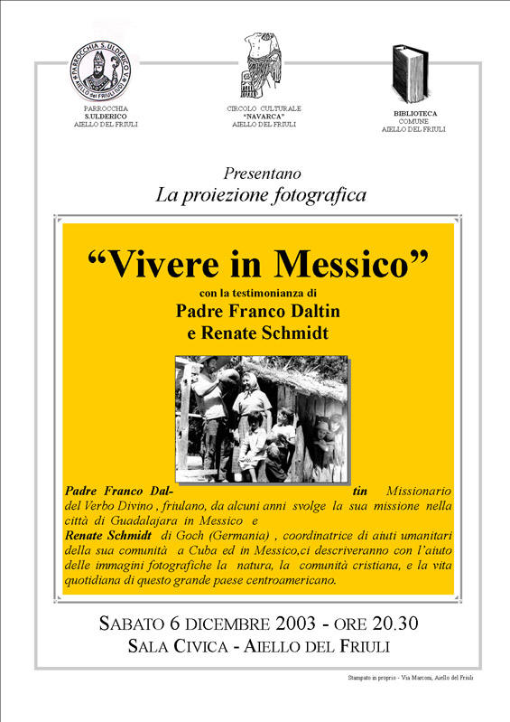 Iniziativa del 6 dicembre 2003: Vivere in Messico