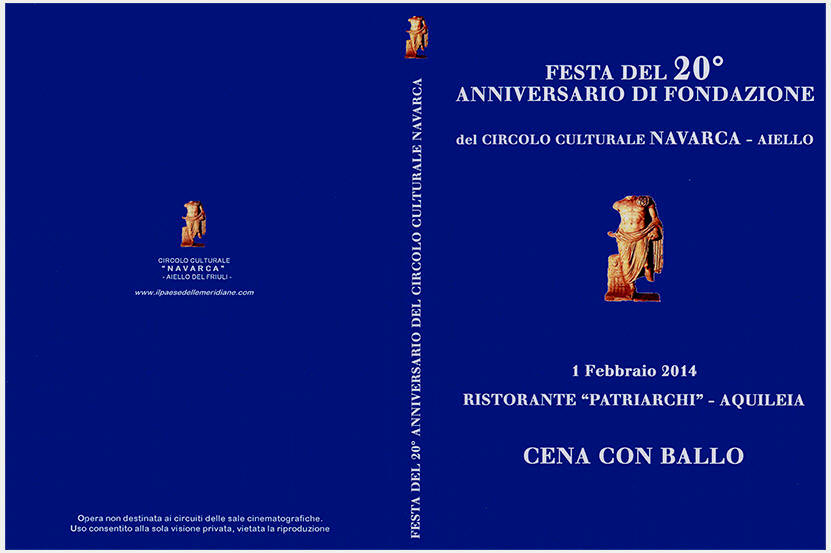 Opere del Circolo Navarca: copertina del DVD "Festa del 20 anniversario del C.C.Navarca"