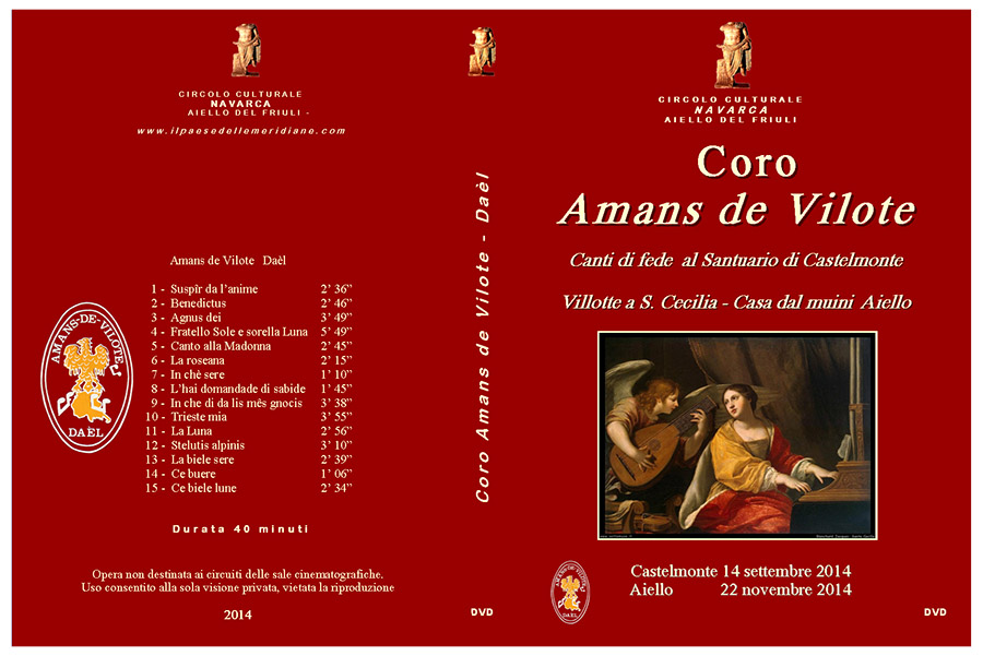 Opere del Circolo Navarca: copertina del DVD "Coro Amans de Vilote"
