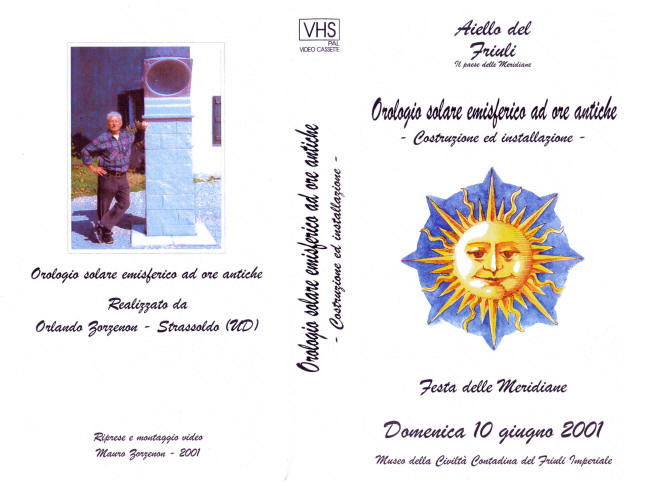 Opere del Circolo Navarca: copertina della cassetta "Orologio solare emisferico ad ore antiche"